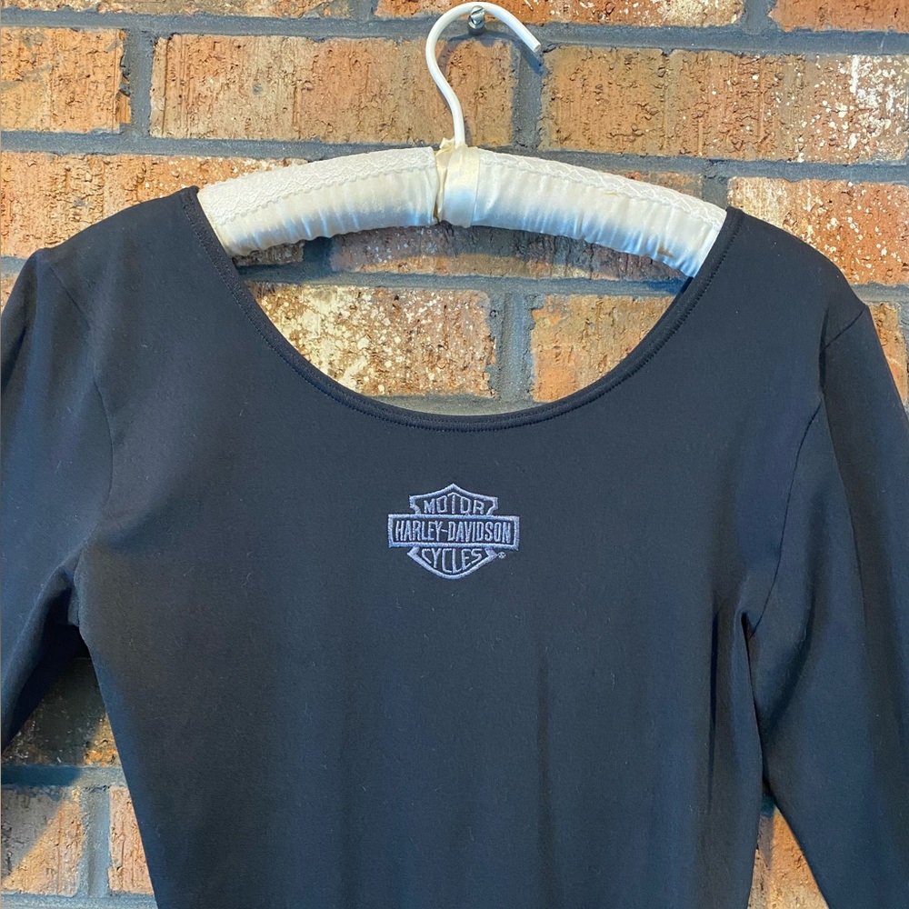 Harley Davidson Basic Black Bodysuit - image 3